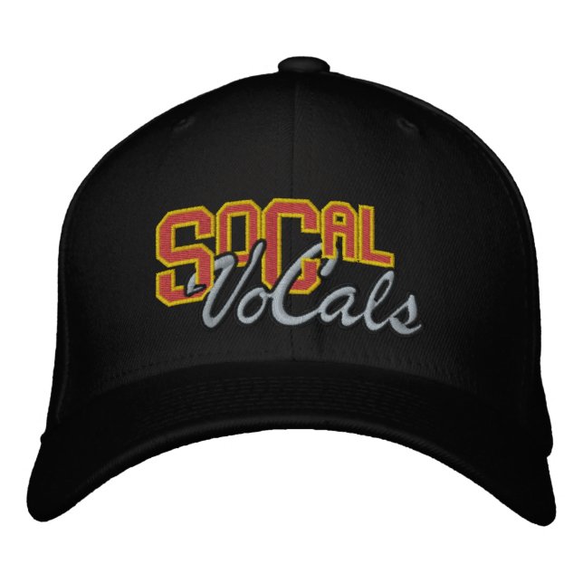 SoCal VoCals gestickter Logo-Hut Bestickte Baseballkappe (Vorderseite)