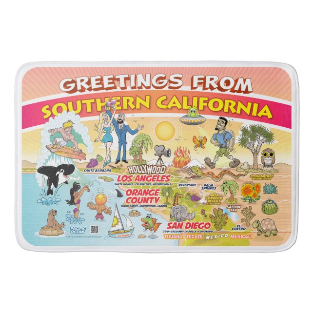 SoCal Welcome Mat Badematte (Vorderseite)