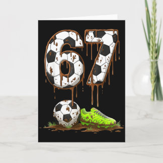 Soccer 67 Six Seven Meme Boys Teens Kids Gen Alpha Karte