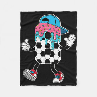 Soccer 8 Year Old Ice Cream Drip Youth 8th Birthda Fleecedecke