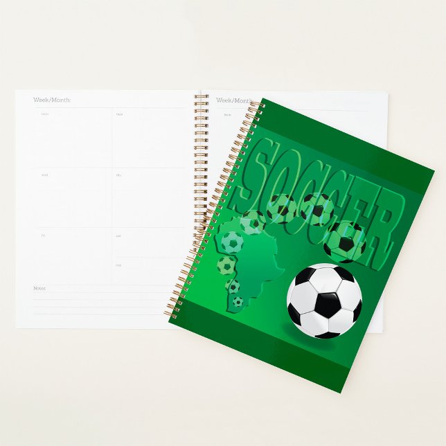 Soccer Africa Bold Green Football Planer (Von Creator hochgeladen)