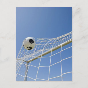 Soccer Ball and Goal 3 Postkarte