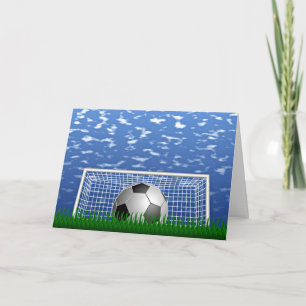 Soccer Ball and net, popular design Karte