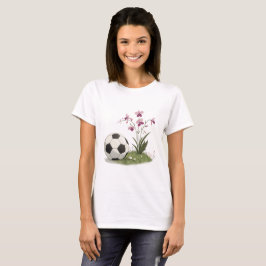 Soccer Ball and Orchidaceae T-Shirt