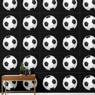 Soccer Ball benutzerdefinierte Farbe Schwarz Tapete