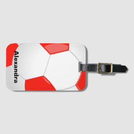 Soccer Ball Colored Personal Gepäckanhänger