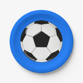 Soccer Ball Custom Team Color Party oder Banquet Pappteller