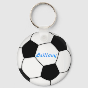 SOCCER BALL KEYCHAIN with name Brittany Schlüsselanhänger