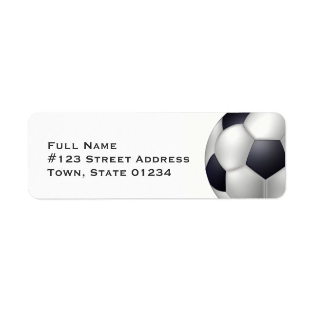Soccer Ball Mailing Labels (Vorne)