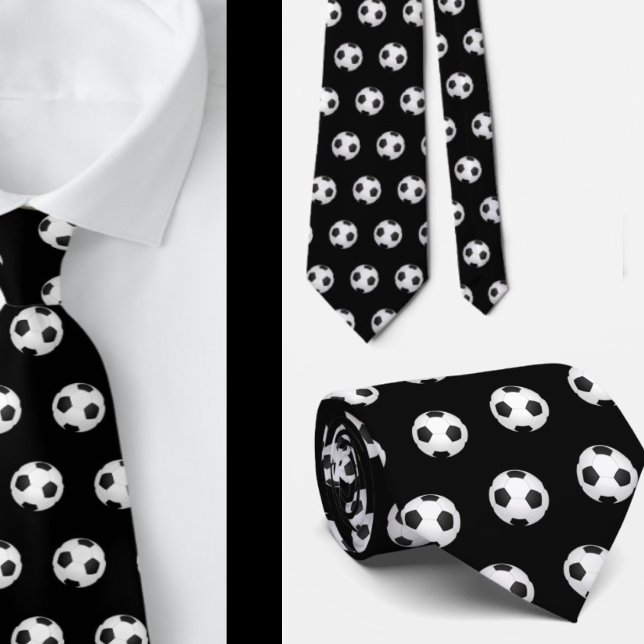 Soccer Ball Neck Tie - Lässiger Sportnecker Krawatte (Von Creator hochgeladen)