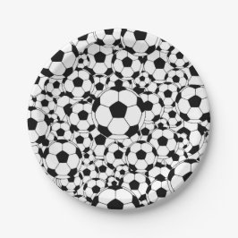Soccer Ball Paper Plate Football Sports Fan Plates Pappteller