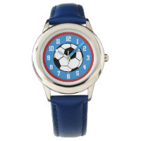 Soccer Ball Red Blue