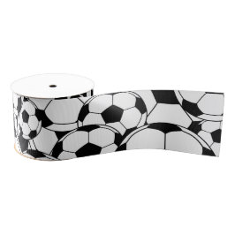Soccer Ball Ribbon Football Sports Fan Ribbon Ripsband