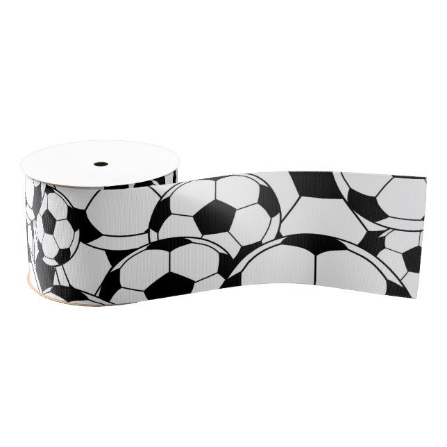 Soccer Ball Ribbon Football Sports Fan Ribbon Ripsband (Spule)