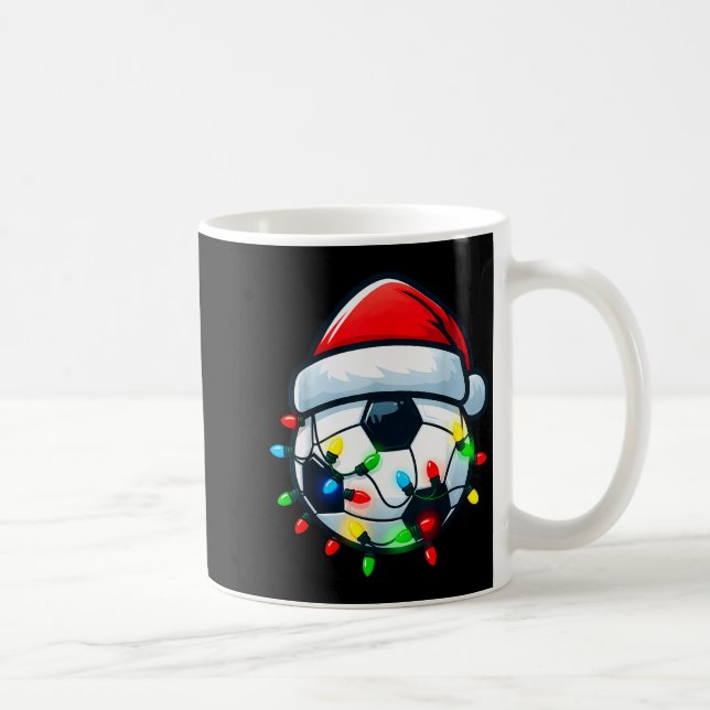 Soccer Ball Santa Hat Xmas Pajamas Players Toddler Kaffeetasse (Rechts)