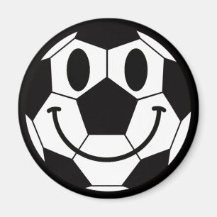 Soccer Ball Smile Face Magnet