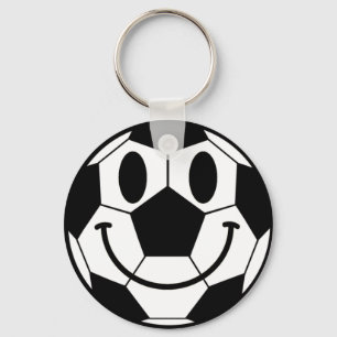 Soccer Ball Smile Face Schlüsselanhänger