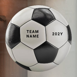 Soccer Ball Window Cling | Team Name Vinyl Decal Fensteraufkleber