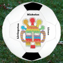 Soccer Ball with Diablo Huma artwork