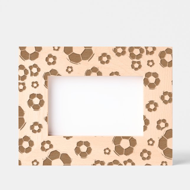 Soccer BalLaser geätzte Rahmen-Gravur Rahmen (Vorderseite)