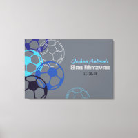 SOCCER-Bar Bat Mitzvah24x36-Zeichen an Board