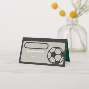 SOCCER Bar Mitzvah Sitztisch-Escortkarte Platzkarte