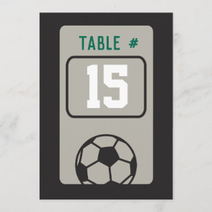 SOCCER Bar Mitzvah Tischkarte Einladung