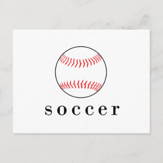 Soccer Baseball Funny Unglaublich witzig Sports T Postkarte