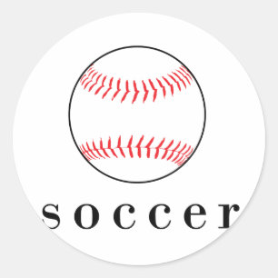 Soccer Baseball Funny Unglaublich witzig Sports T Runder Aufkleber