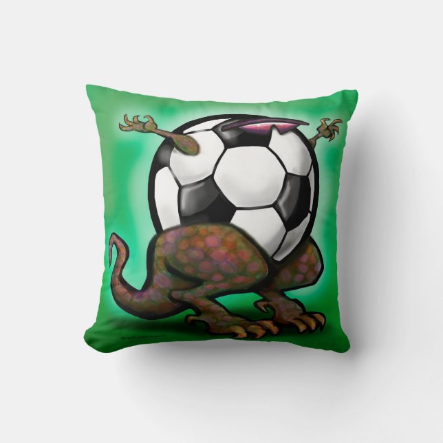 Soccer Beast Throw Kissen (Vorderseite)