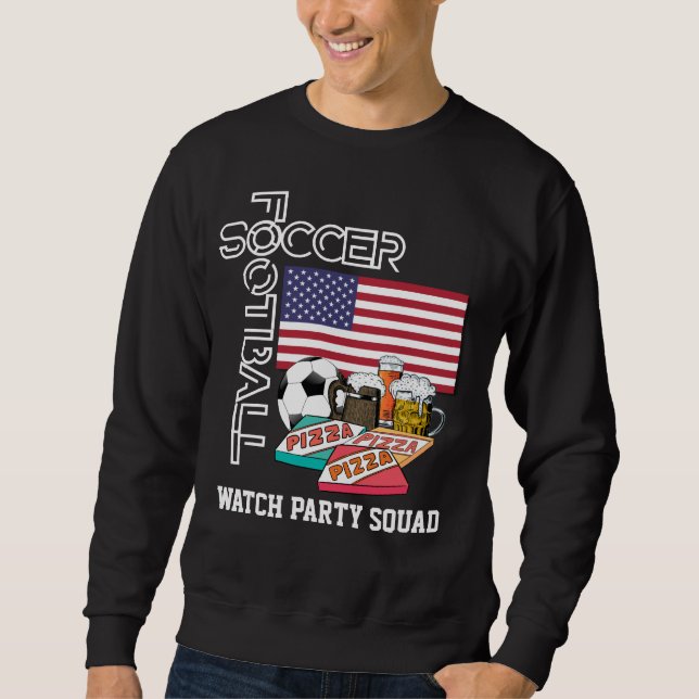 SOCCER BEER Pizza USA Sweatshirt (Vorderseite)