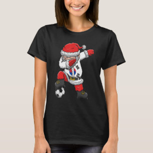 Soccer Boy Dabbing Weihnachten Südkorea Foo T-Shirt