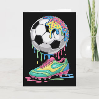 Soccer Byll Drip Ice Cream Drip Men Women Game Soc Karte