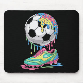 Soccer Byll Drip Ice Cream Drip Men Women Game Soc Mousepad