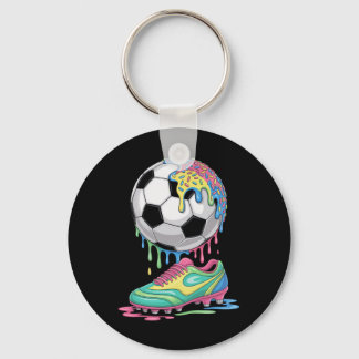 Soccer Byll Drip Ice Cream Drip Men Women Game Soc Schlüsselanhänger