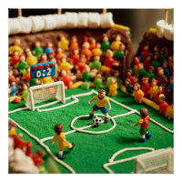 Soccer Cake and candys Stadium