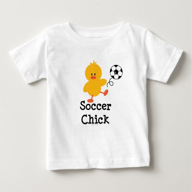 Soccer Chick Baby T - Shirt (Vorderseite)