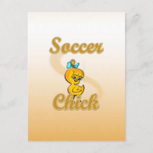 Soccer Chick Postkarte