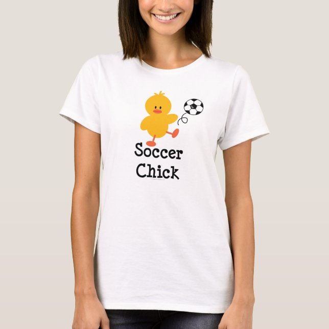 Soccer Chick Ringer T Shirt (Vorderseite)