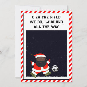 soccer Christmas holiday cards Feiertagskarte