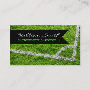 Soccer coach business card visitenkarte