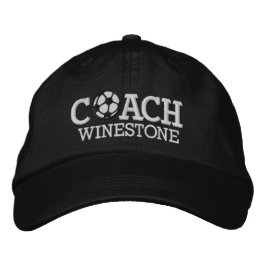 Soccer Coach Cap Bestickte Baseballkappe
