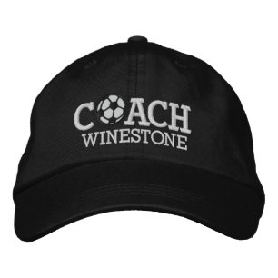 Soccer Coach Cap Bestickte Baseballkappe
