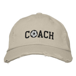 Soccer Coach Cap Bestickte Kappe