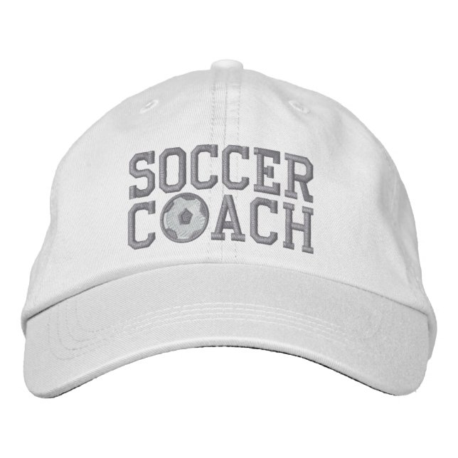 Soccer Coach Cap Bestickte Kappe (Vorderseite)