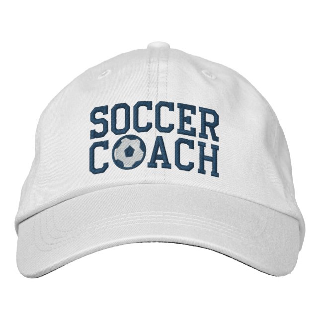 Soccer Coach Cap Bestickte Kappe (Vorderseite)