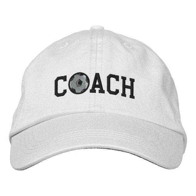 Soccer Coach Cap Bestickte Kappe (Vorderseite)