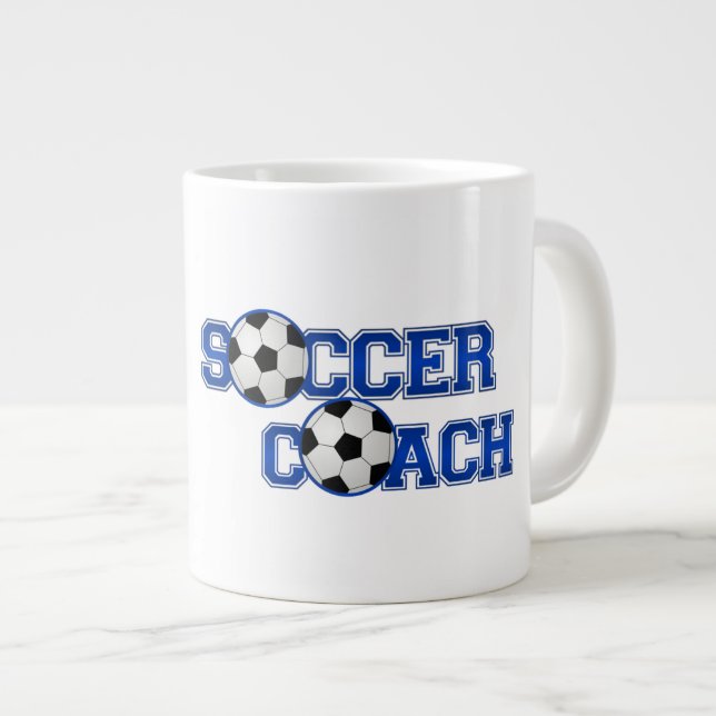 Soccer Coach Jumbo Tasse (Vorderseite Rechts)