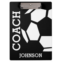 Soccer Coach Personalisiert Trendy Modern stilvoll Klemmbrett