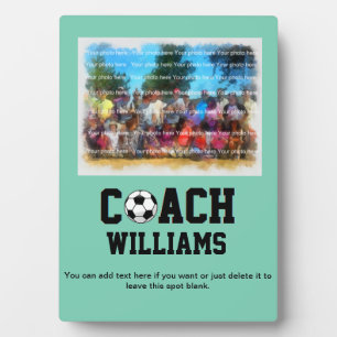 Soccer Coach Personalized Fotoplatte